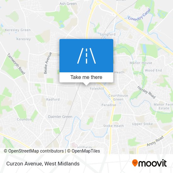 Curzon Avenue map