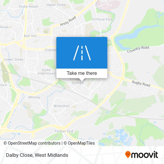 Dalby Close map