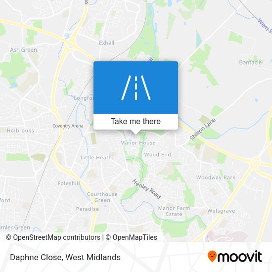 Daphne Close map