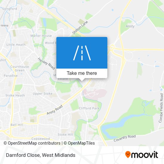 Darnford Close map