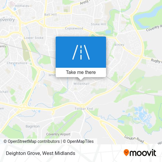 Deighton Grove map
