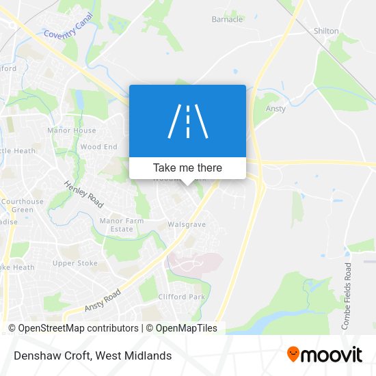 Denshaw Croft map