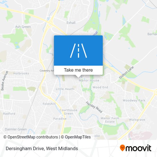 Dersingham Drive map