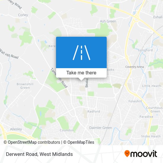 Derwent Road map