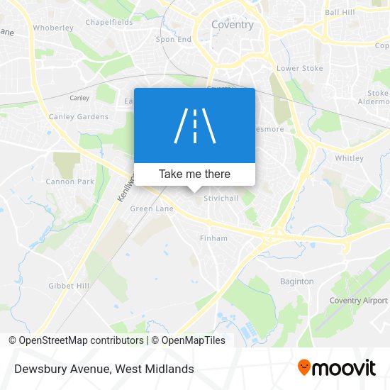Dewsbury Avenue map