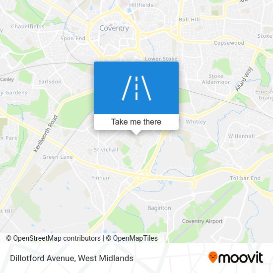 Dillotford Avenue map