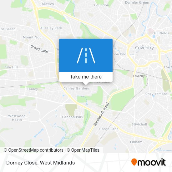 Dorney Close map