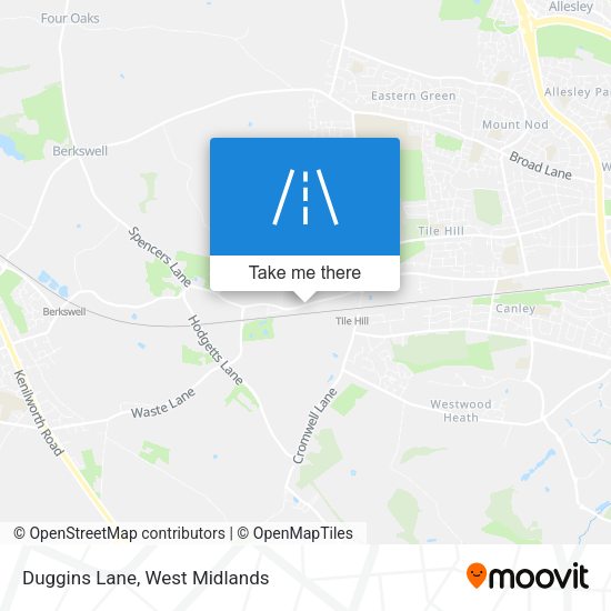 Duggins Lane map