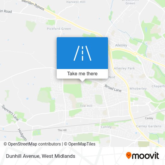 Dunhill Avenue map