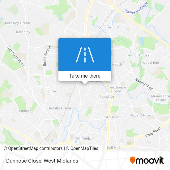 Dunnose Close map