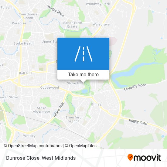 Dunrose Close map