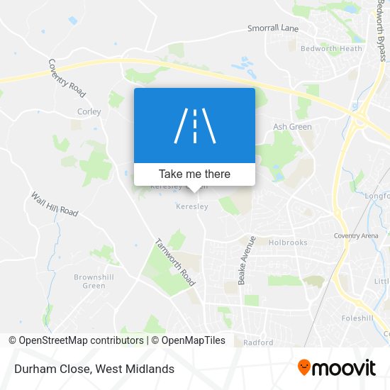 Durham Close map