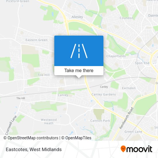 Eastcotes map