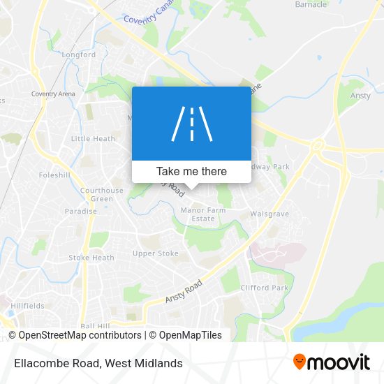 Ellacombe Road map