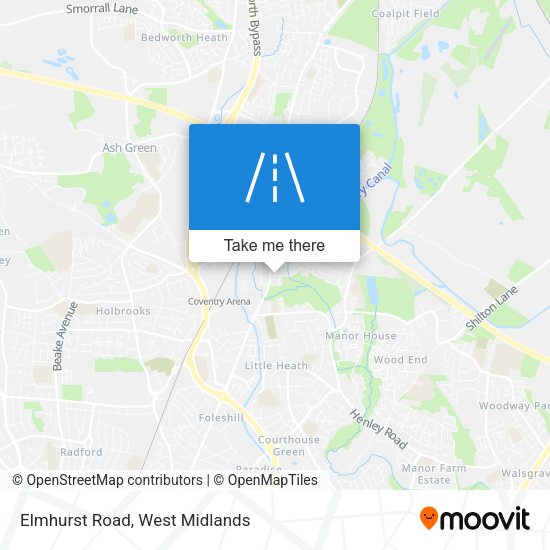 Elmhurst Road map