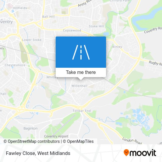 Fawley Close map