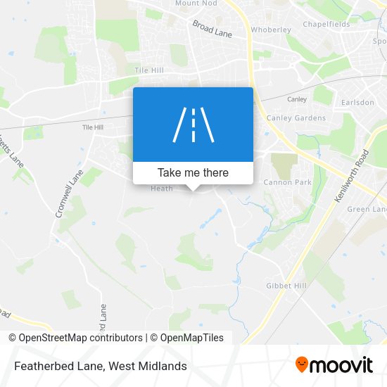 Featherbed Lane map