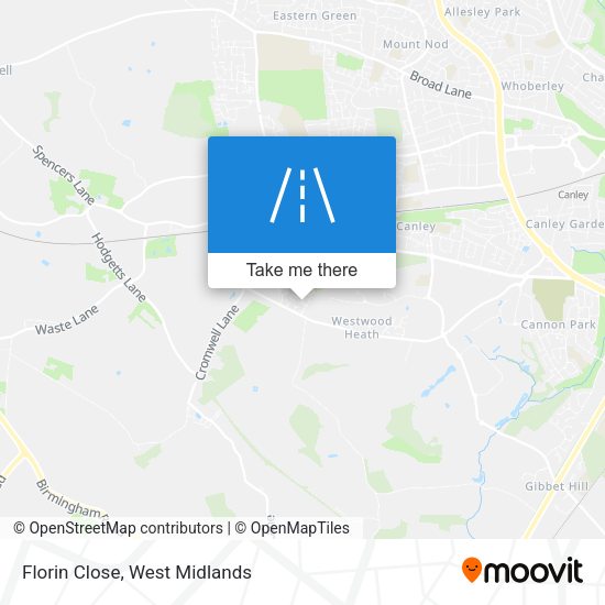 Florin Close map