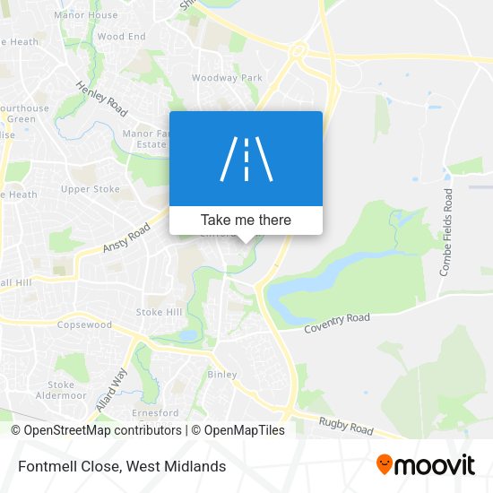 Fontmell Close map