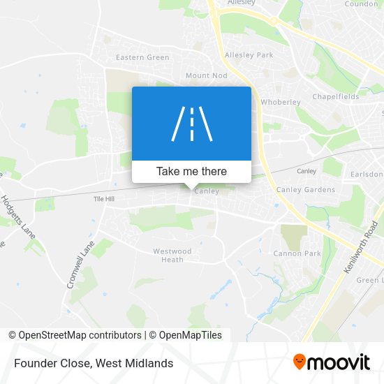 Founder Close map