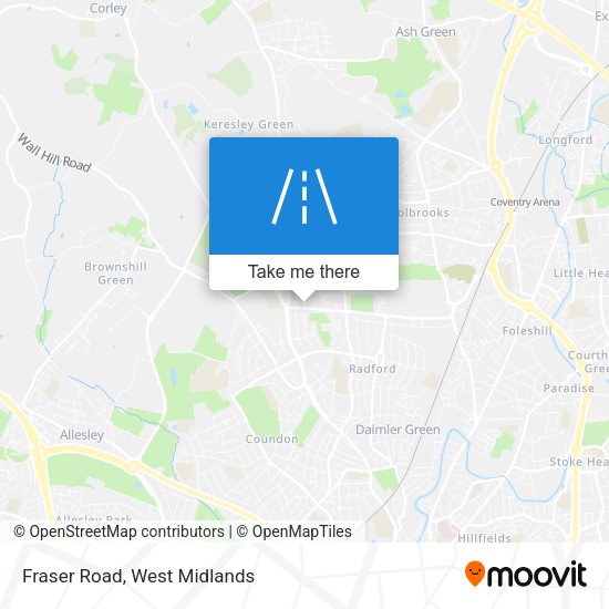 Fraser Road map