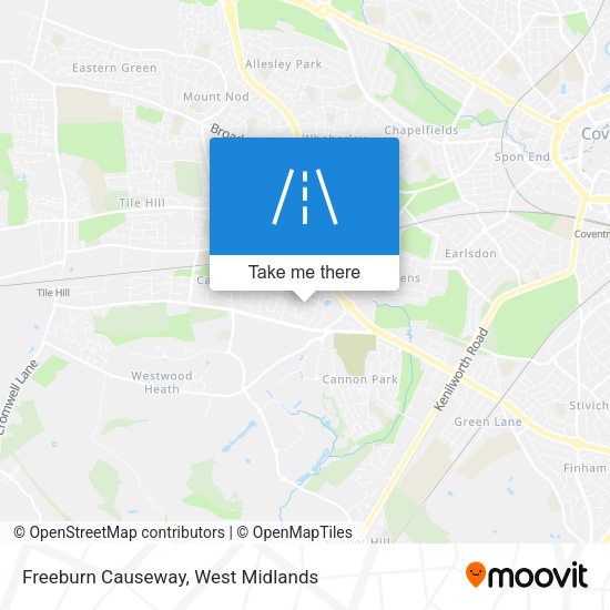 Freeburn Causeway map