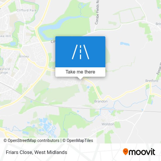 Friars Close map