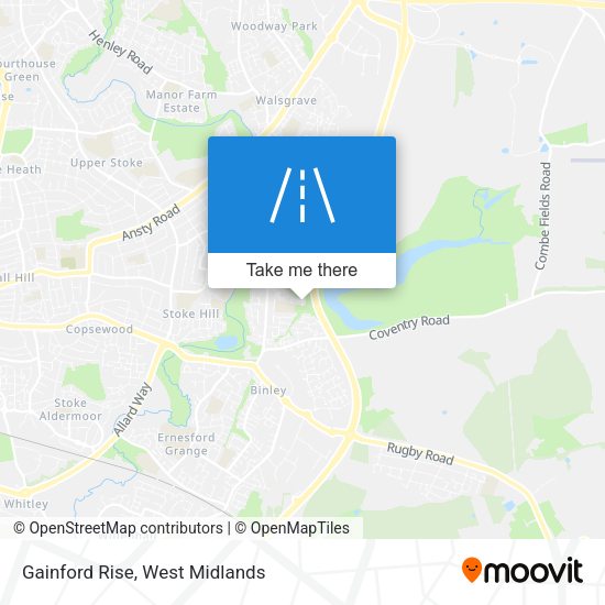 Gainford Rise map