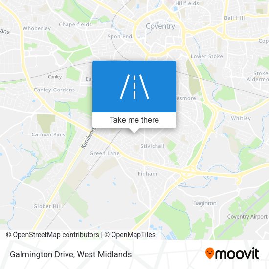 Galmington Drive map