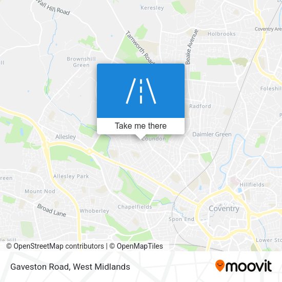 Gaveston Road map