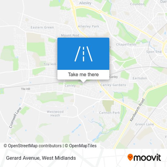 Gerard Avenue map