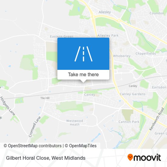 Gilbert Horal Close map