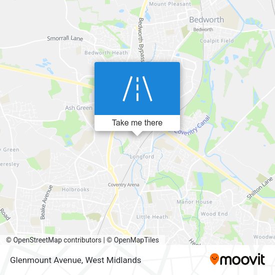 Glenmount Avenue map