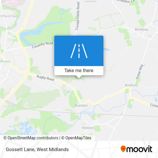 Gossett Lane map