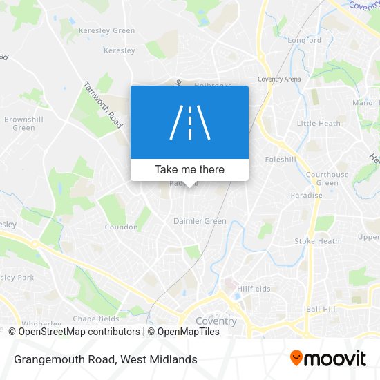 Grangemouth Road map