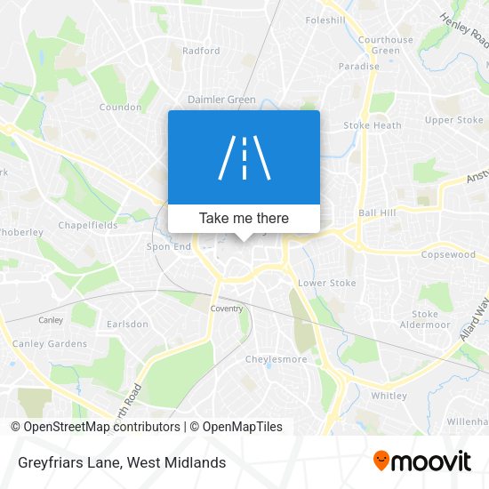 Greyfriars Lane map