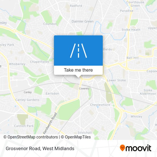 Grosvenor Road map