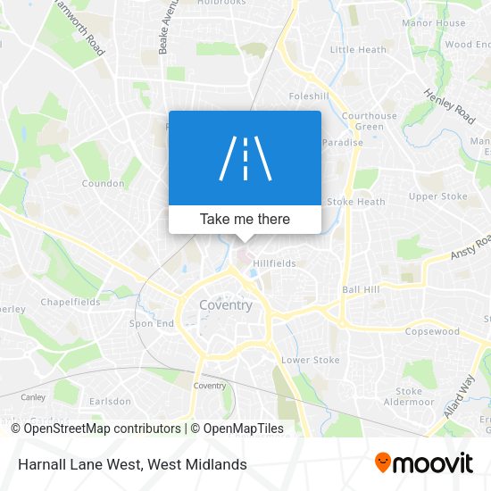 Harnall Lane West map