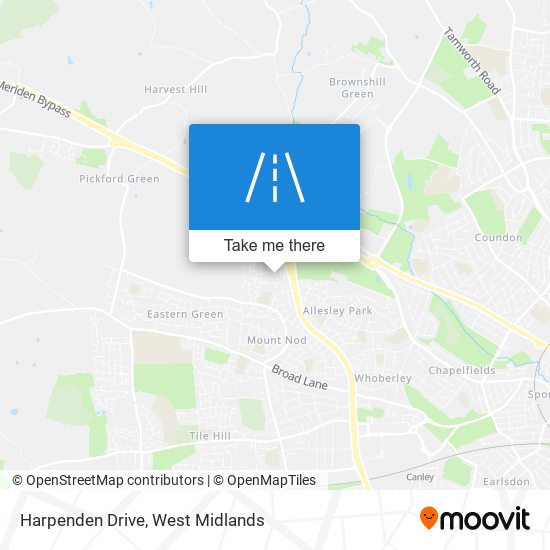 Harpenden Drive map