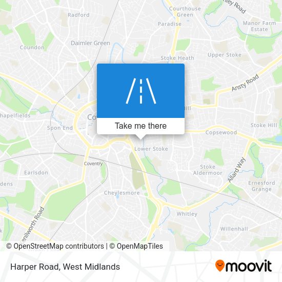 Harper Road map