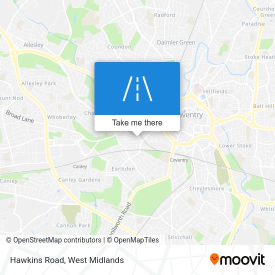 Hawkins Road map