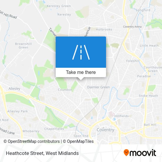 Heathcote Street map