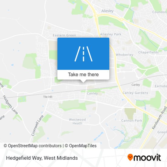 Hedgefield Way map