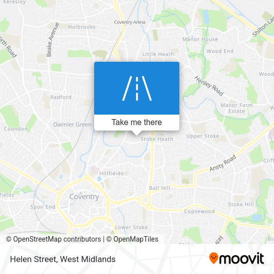 Helen Street map