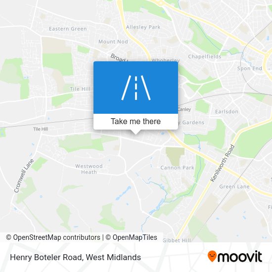 Henry Boteler Road map
