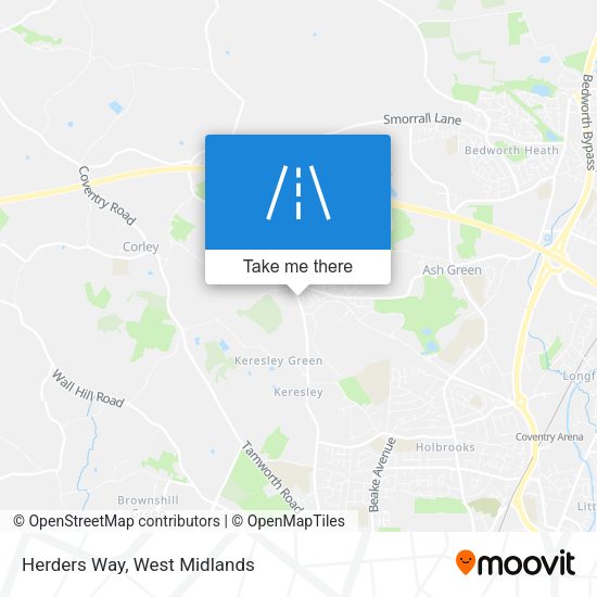 Herders Way map