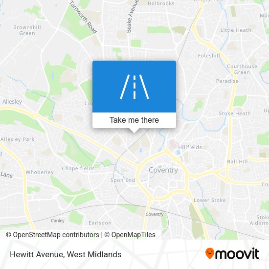 Hewitt Avenue map