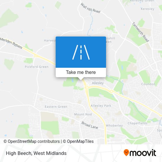 High Beech map