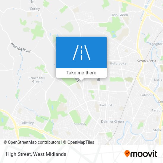 High Street map