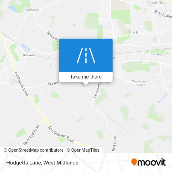 Hodgetts Lane map